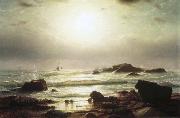 William Stanley Haseltine Sail Boats Off a Rocky Coast France oil painting artist